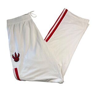 Adidas NBA Game Worn Pants Toronto Raptors Austin Daye Tearaways 2XL White